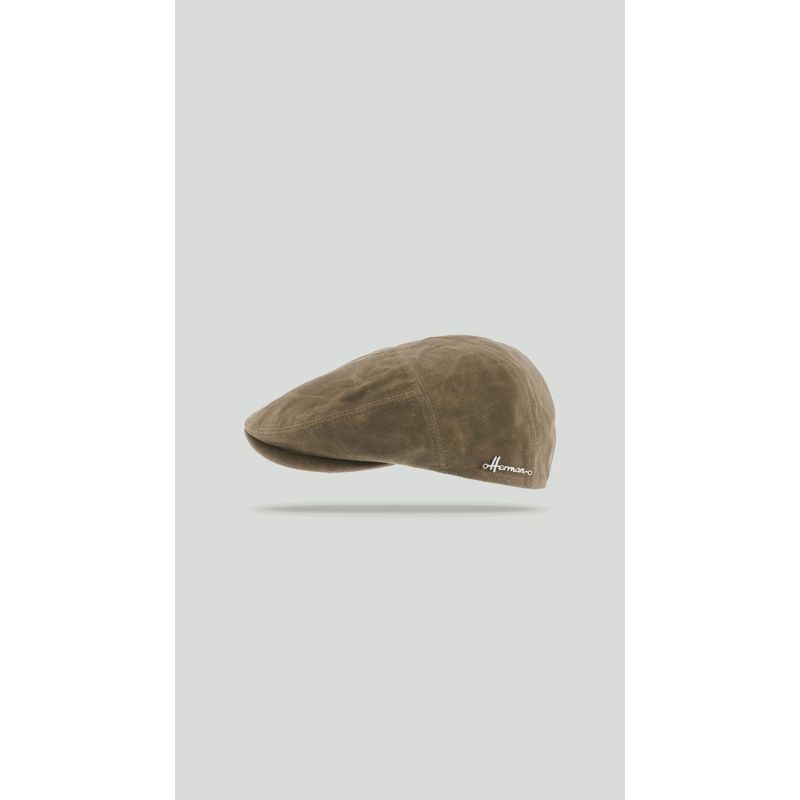 CULLEN Casquette plate imperméable en coton | Herman Belgium