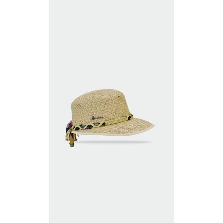 SUMMER Casquette en paille naturelle unie | Herman Belgium