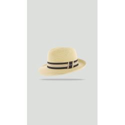 FIRENZE Chapeau grand bord relevé en paille | Herman Belgium