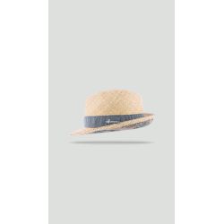 COLMAN Chapeau petit bord en paille raphia | Herman Belgium