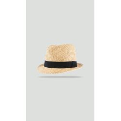 COLMAN Chapeau petit bord en paille raphia | Herman Belgium
