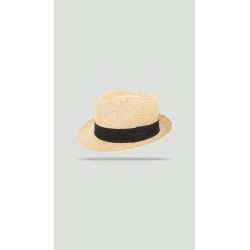 COLMAN Chapeau petit bord en paille raphia | Herman Belgium