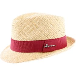 COLMAN Chapeau petit bord en paille raphia | Herman Belgium