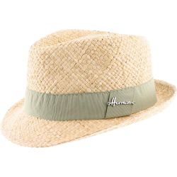 COLMAN Chapeau petit bord en paille raphia | Herman Belgium
