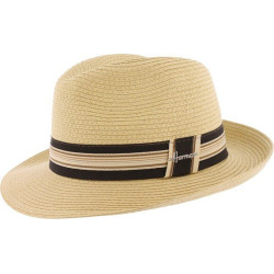 FIRENZE Chapeau grand bord relevé en paille | Herman Belgium