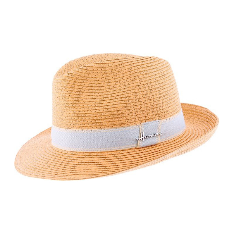 FIRENZE Chapeau grand bord relevé en paille | Herman Belgium