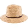 Chapeau grand bord Herman en paille raphia avec ceinture faux cuir