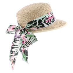 SUMMER Casquette en paille naturelle unie | Herman Belgium