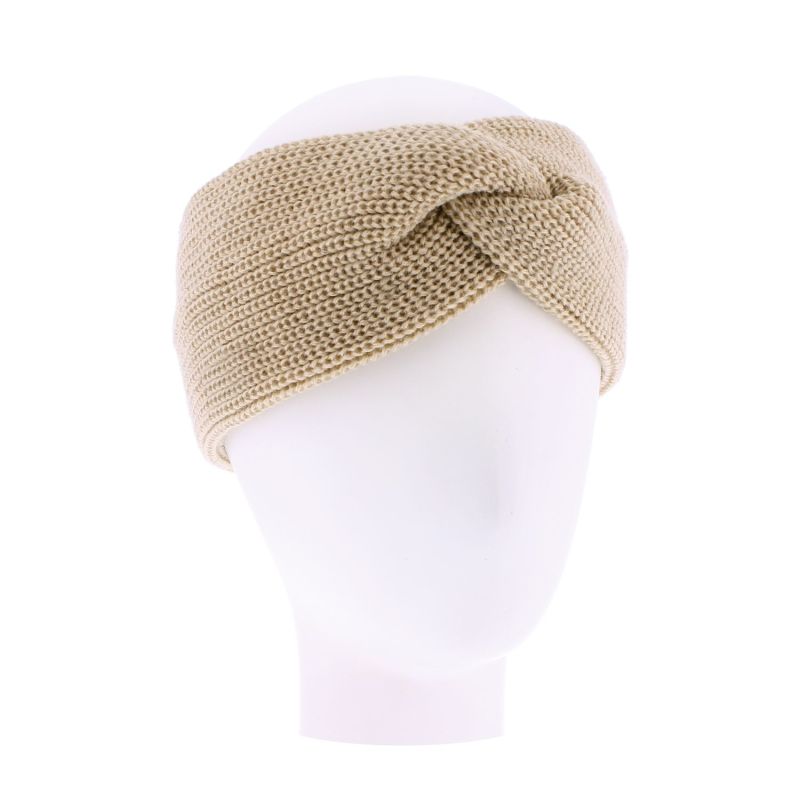 HERIX 002 Bandeau adulte uni en torsade | Herman Belgium