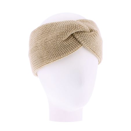 HERIX 002 Bandeau adulte uni en torsade | Herman Belgium