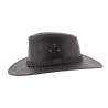 HERIX 014 Chapeau grand bord en cuir véritable | Herman Belgium