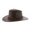 HERIX 014 Chapeau grand bord en cuir véritable | Herman Belgium