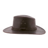 HERIX 014 Chapeau grand bord en cuir véritable | Herman Belgium