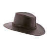 HERIX 014 Chapeau grand bord en cuir véritable | Herman Belgium