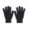 HERIX 018 Gant en maille extensible noir avec | Herman Belgium