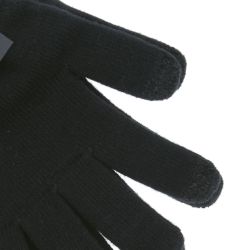 HERIX 018 Gant en maille extensible noir avec | Herman Belgium