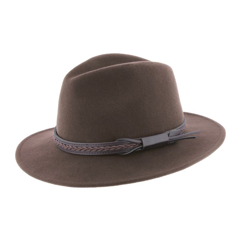 HERIX 023 Chapeau en feutre grand bord coupé | Herman Belgium